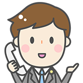 電話対応する弁護士