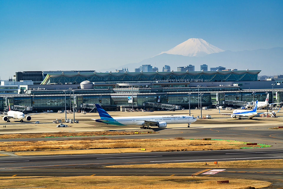 大田区にある羽田空港画像